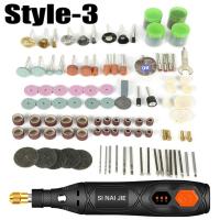 ราคา สว่านไร้สายสว่านโรตารี่เครื่องมือแกะสลักงานไม้แบบ DIY สำหรับแกะสลักเครื่องเจียร Bor listrik ขนาดเล็กพร้อมเครื่องมือ dremel (21171267916)