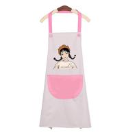 ราคา คุณภาพสูง ผ้ากันเปื้อน ผ้ากันเปื้อนกันน้ำ ผ้ากันเปื้อนกันน้ำมัน Waterproof apron Oil proof apron ใหม่ ผู้หญิง ครัว เสื้อคลุมเอว apron Womens kitchen (11018843982)