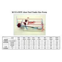 ราคา ถังน้ำมันเบนซิน Kuza แบบใส 260cc 500cc มีหลายขนาด ถัง ถังใส่น้ำมัน DIY d i y เครื่องบินน้ำมัน RC (20922748781)