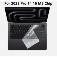 ราคา TPU Silicone Keyboard Cover for 2023 New Macbook Pro 14 16 inch M3 Max Chip Keyboard accessories (20798517498)