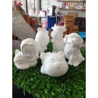 ราคา เซ็ตตุ๊กตาปูนพลาสเตอร์ 5 ตัว คละแบบ ไม่ซ้ำ แถมสีและพู่กัน 3 ชุด (12529935483)