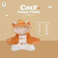 ราคา TEDDY HOUSE Nwe Winter Cozy Classy Fluffy ชุดเสื้อผ้าน้องหมี ขนาด10 31 นิ้ว (20945535976)