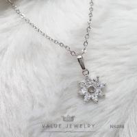 ราคา สร้อยคอพร้อมจี้ ประดับคริสตัลทรงมาคี Marquise ลาย พระอาทิตย์ SUN ขนาดเล็ก สร้อย เครื่องประดับ NK086 ValueJewelry (12325641023)