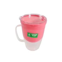 ราคา แก้วน้ำ แก้วน้ำมีฝาปิด แก้วน่ารัก แก้วมีฝาปิด แก้วกาแฟ แก้ว แก้วน้ำมีที่จับ มีทั้งหมด 4 สี วัสดุดี ขนาด 500 ml สีสวย (19777472983)