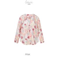 ราคา Shaka Leisure AW23 Ren Print Bow Neck Blouse เสื้อผ้าเรย่อน คอวี แขน 4 ส่วน มีวอลลุ่ม BL 8230902 (21267347979)