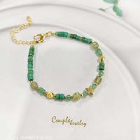 ราคา สร้อยข้อมือหินแท้ เทอร์ควอยซ์ แอฟฟริกัน และ กรีนอเวนเจอรีน (17737162053)