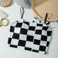 ราคา ส่งเร็วพิเศษ BRA17 เสื้อสายเดี่ยวลายสก็อต ครอปลายสก็อต สายเดี่ยวลายตาราง ผ้านิ่มลื่น ใส่สบาย (13017152288)