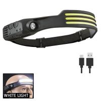 ราคา ไฟฉายติดศีรษะติดเซนเซอร์ COB หัวไฟฉาย LED ชาร์จไฟได้ USB ไฟตกปลาหัวไฟ Nitecore พร้อมแบตเตอรี่ชาร์จ Usb (19638494554)