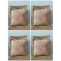 ราคา หมอนอิง ผ้าฝ้าย สีน้ำตาล ปักลายดอกไม้โทนชมพู สำหรับตกแต่งบ้าน (8838486921)
