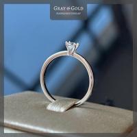 ราคา RG545 แหวนเพชรสังเคราะห์ CZ เพชรชู 25 ตังค์ ตัวเรือนเงินแท้ 92 5 ชุบทองคำขาวโรเดียม Gray Gold Jewelry (21233421469)