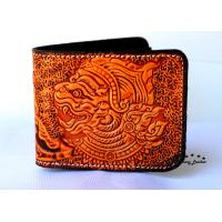 ราคา กระเป๋าสตางค์ตอกลายใบสั้น กระเป๋าใบสั้น กระเป๋าหนังแท้ งานคนไทย ส่งจากไทย (4011210576)