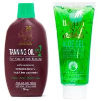 ราคา HAWAIIAN STYLE TANNING OIL SPF 2 120 ml ALOE GEL 200 ml (17370798771)