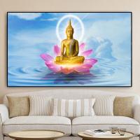 ราคา โปสเตอร์น้ำตกรูปวาดวิวบนผืนผ้าใบพระพุทธเจ้าทองคำและภาพศิลปะบนผนังที่อาศัยอยู่23N 0706 (19643178333)