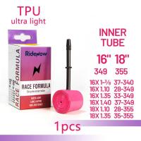 ราคา RideNow ยางในจักรยานน้ำหนักเบาพิเศษ700c สายใช้ในจักรยาน MTB กรวด26 27 5 29นิ้ว16 18นิ้ว20นิ้ว406 451เบามาก TPU จักรยาน FV45ยางใน 65 85มม ความยาวท่อวาล์วฝรั่งเศสสำหรับ Brompton Birdy Dahon (17685181651