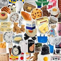 ราคา พร้อมส่ง IKEA LAYS Series sticker สติกเกอร์กันน้ำรูปแบบที่แตกต่างกัน JAPAN 50 ชิ้น FOOD BUTTER ICECREAM (17432315398)