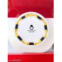 ราคา สร้อยข้อมือนิลแท่ง B165 สร้อยข้อมือ สร้อยข้อมือทองไมครอน ทองสวย นิลแท่ง ทองไมครอน (13957052640)