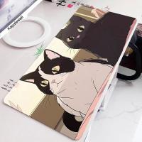 ราคา Kawayi Cute Cat แผ่นรองเมาส์ขนาดใหญ่ แผ่นรองเมาส์คอมพิวเตอร์ยางธรรมชาติ แผ่นรองเมาส์เกมมิ่ง แผ่นรองโต๊ะข้างล็อค (20563667821)