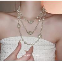 ราคา สร้อยมุก สร้อยคอเปลือกหอย มุก สร้อยยาว ปรับระดับ ได้ สร้อยคอเปลือกหอย มุก (20678791721)