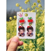 ราคา ต่างหูหนีบเด็ก ลายการ์ตูน สำหรับเด็ก มียางรองกันเจ็บ เลือกลายได้ (20849934214)