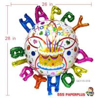 ราคา 555paperplus ลูกโป่งงานวันเกิด ลูกโป่งวันเกิด ลูกโป่งฟอยล์ HBD ลูกโป่งแฟนซี ลูกโป่งงานวันเกิด ลูกโป่งวันเกิด Happy Birthday รหัส GD115 GD118 (16200187362)