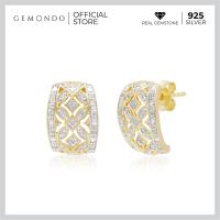 ราคา Gemondo ต่างหูเงินแท้ 925 ชุบทอง 18K ประดับเพชร Diamond ดีไซน์หมู่ดาวบนท้องฟ้า (3462488371)