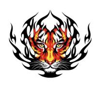 ราคา ตัวรีดติดลายเสื้อ TK 37 ลายเสือ หน้าเสือ ลายติดเสื้อ เท่ห์ๆๆ แผ๋นฟิล์มรีดร้อน (19939604402)