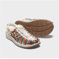 ราคา WANG KEEN Sandals Womens Outdoor Trendy Wear resistant Non slip Breathable Wading Woven Shoes QAQ408 (20690886659)