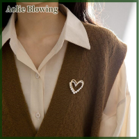 ราคา Aolie ชุดเดรสเข็มกลัดรูปหัวใจประดับพลอยเทียมเข็มกลัดเข็มกลัดติดผ้าพันคอรูปหัวใจเข็มกลัดผ้าไหมติดพลอยเทียมของขวัญ (20220711629)