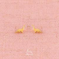 ราคา Pretty Moment ต่างหูเงิน ไดโนเสาร์ทอง ต่างหู ตุ้มหู 925 มินิมอล ของขวัญ (16437896045)