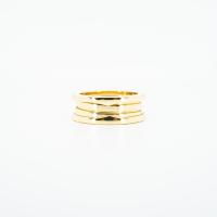 ราคา แหวน Bvlgari B zero1 3band Ring 18K Yellow Gold Size 60 Used vrbvrim 5060 (20235873333)