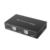 ราคา 2 Computers 4K Kvm Hdmi Switches and Usb 2 0 Switcher 2 in 1 out Switches Displayport Monitor 2 port 4k 30hz (19106760104)