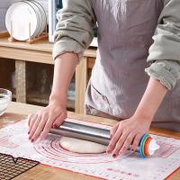 ราคา ที่นวดแป้ง ปรับได้4ระดับ ทำด้วยสแตนเลสแท้ อย่างดี ไม้นวดแป้ง ไม้คลึงนวดแป้ง ไม้นวดแป้ง Rolling Pin (16794213220)