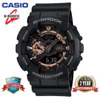 ราคา G Shock GA110 นาฬิกาข้อมือผู้ชายแบบสปอร์ตแสดงเวลาแบบคู่ 200 เมตรกันน้ำกันกระแทกและกันน้ำแสดงเวลาโลก LED นาฬิกาข้อมืออัตโนมัติ GA 110RG 1A (3822878330)