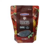 ราคา BESTMATE ช็อกโกแลต ขนาด 500g มีให้เลือก9ชนิด Dark Compound white Compound Bestmatecouverture45 Dark CouvertureButtons56 Dark CouvertureButtons70 white Compoundเม็ดใหญ่ Dark Compoundเม็ดเล็ก กลาง ใหญ่ 