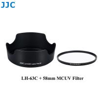 ราคา JJC LH 63C วัสดุ ABS เลนส์ฮูดกล้องเปลี่ยน Canon EW 63C สำหรับ Canon EOS 90D 80D 77D 200D 200DII 850D 800D 750D กล้องพร้อม EF S 18 55 มม f 3 5 5 6 IS STM EF S 18 55 มม f 4 5 6 IS STM เลนส์ (19094414920
