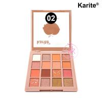 ราคา อายแชโดว์ พีช พาเลทอายแชโดว์ Karite พาเลตต์อายแชโดว์แต่งตา 16 สี อายแชโดว์พาเลทท์ สีสวย ติดทน กันน้ำ กันเหงื่อ (16338805194)
