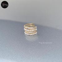 ราคา ส่งไว Ear Cuff งานเพชร มุก สไตล์เกาหลี แบบเกี่ยว หนีบ 1 ชิ้น (20044288925)