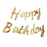 ราคา ธงราว ธงอักษร ป้ายอักษร HAPPY BIRTHDAY ธงประดับ สายประดับ สายโยง กระดาษ ตกแต่งปาร์ตี้วันเกิด แฮปปี้เบิร์ธเดย์ HBD (18430373485)