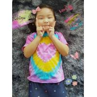 ราคา เสื้อมัดย้อม ลายหัวใจ สวยไม่ตก cotton100 ก้นหอยสีพาสเทล3 สี ไม่ตก มีทุกขนาดทั้งเด็ก ผู้ใหญ่ ชาย หญิงทีม ครอบครัว คู่รัก พร้อมใส่ (8018969291)