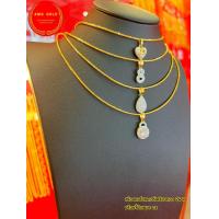 ราคา สร้อยคอโชคเกอร์ ยาว 22 ซม พร้อมจี้เพชรสวิส โชคเกอร์ สามารถเลือกจี้ได้ (14090818724)