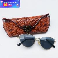 ราคา ซองแว่นตา ซองใส่แว่นตาหนังแท้ ด้านหลังมีหูสอดเข็มขัด คาดเอวได้ ซองแว่นตาหนังแท้ กล่องแว่นตากันกระแทก แนวสไตล์วิเทจ ต้องไม่พลาด (17346776089)