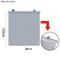 ราคา ที่บังแดด ม่านกันแดด ม่านม้วนอัตโนมัติ กันความร้อน ม่านบังแดดแบบสไลด์ยืดหดได้ ติดตั้งและถอดง่าย (21080945985)