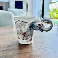 ราคา แก้วกาแฟเซรามิค รูปช้าง Elephant Mug (21230413061)