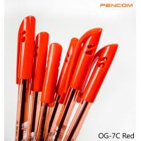 ราคา Pencom OG07 C RD ปากกาหมึกน้ำมันแบบปลอกสีแดง (12587065808)