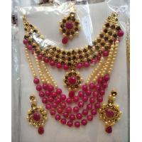 ราคา เซ็ตเครื่องประดับงานอินเดีย ชุดสร้อยแขกรวม 4 ชิ้น มีให้เลือก 5 สี (19136146590)