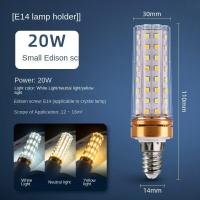 ราคา หลอดไฟโคมไฟ Led 220V E14หลอดไฟแสงเหลือง Led E27หลอดไฟ Led ทรงข้าวโพดสามสีอุณหภูมิ12W 16W 18W 20W (19481288534)