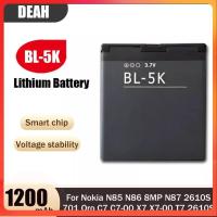 ราคา แบตเตอรี่ Nokia BL 5K N85 N86 8MP N87 2610S 701 0ro C7 C7 00 X7 X7 00 T7 2610s 1200mAh ส่งตรงจาก กทม รับประกันคุณภาพ (16959299905)