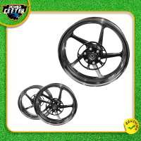 ราคา ล้อแม็ก ชุดล้อ XMAX300 RACING POWER ล้อแต่ง สีเขียว ขนาด 3 5 15 4 14 หน้าและหลัง (20492679228)