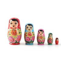 ราคา TEBRANG เด็กผู้หญิงญี่ปุ่น5ชิ้น เซ็ตเด็กผู้หญิงตุ๊กตาแม่ลูกดกหัตถกรรมวาดภาพระบายสีสำหรับเด็กผู้หญิงตุ๊กตาแม่ลูกดกตุ๊กตาแม่ลูกดกทำด้วยไม้ตุ๊กตารัสเซียไม้น่ารักตุ๊กตาซ้อนตกแต่งบ้าน (21132608523)