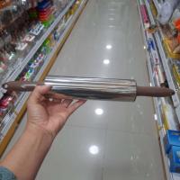 ราคา พร้อมส่ง ไม้นวดแป้ง สแตนเลสแท้ ที่นวดแป้ง ไม้คลึงแป้ง ไม้กลิ้งแป้ง ที่คลึงแป้ง คละสี (17616305844)